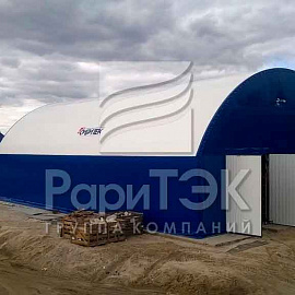 Hangar 24x16x9 m., For storage and repair of vehicles.