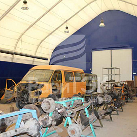 Hangar 18x18x10 m., For storage and repair of vehicles, Republic of Bashkortostan.