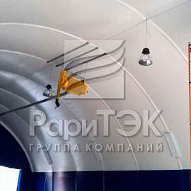 Hangar 24x16x9 m., For storage and repair of vehicles.