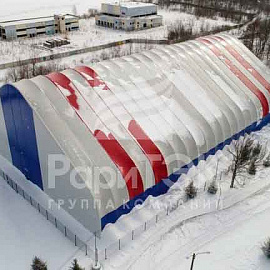 Football arena 43x66x18 m., St. Petersburg.